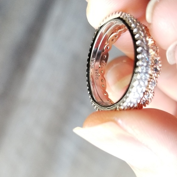 🔥LAST 1🔥SET OF 3 DAINTY SIMULATED DIAMOND RINGS - Picture 7 of 8